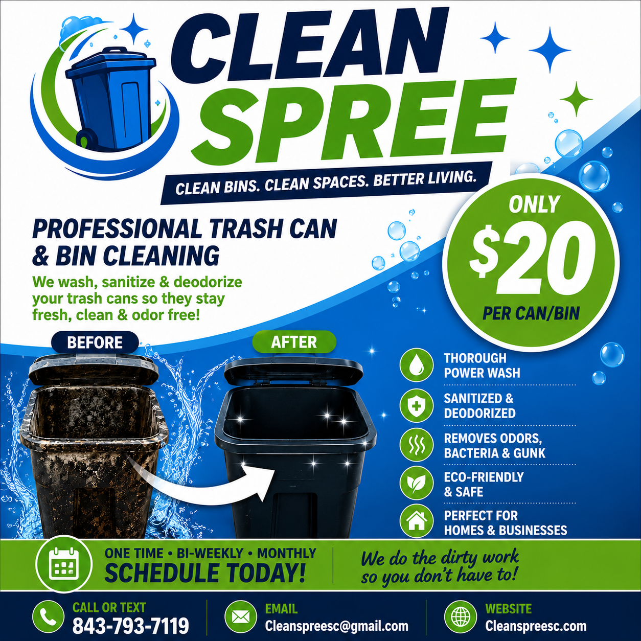 Trash Can & Bin Cleaning